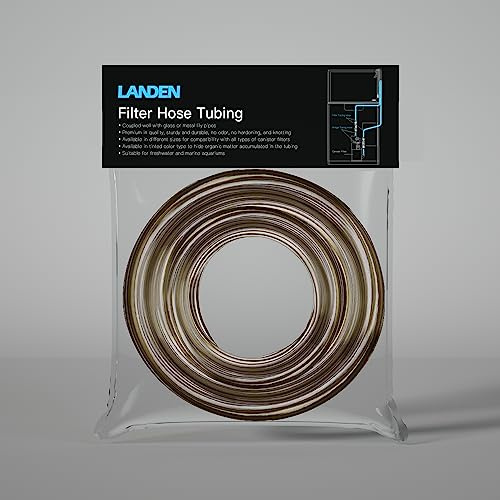 LANDEN Filter Hose Tubing for Aquarium Filter System, Connecting Canister Filter and Lily Pipe, PVC, Tinted Hose, 12/16mm 11.5ft (3.5m)