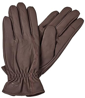 camel active Damen Lederhandschuhe mit leichtem Strickfutter