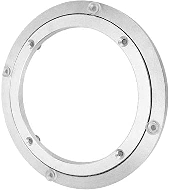WORDFUN 360°Drehbare Kugellager Drehtisch Tischplatte Drehplatte Drehteller Aus Aluminiumlegierung Antis-Rost Für Esstisch TV Tischplatte Serving Messe-Displays Hause Restaurante