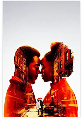KOURT Affiche de film If Beale Street Could Talk - Impression sur toile - Décoration murale - Pour salon, chambre à coucher - Sans cadre : 50 x 75 cm
