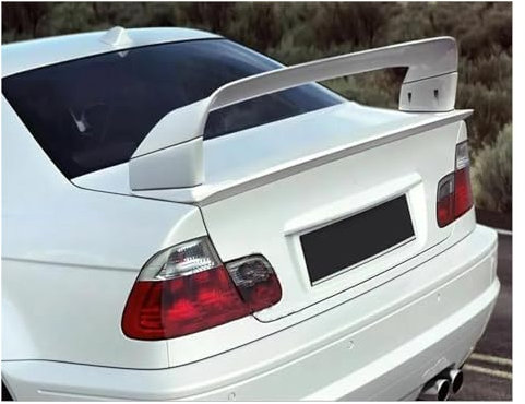 SANCAK Heckspoiler Nur Für E46 Für Coupe Limousine M3 1998–2006, 2-türiger Kohlefaser-Glanzschwarz-Heckspoiler, Kofferraum-Lippenflügel-Spoiler Heckflügel (Farbe : Glossy Black)