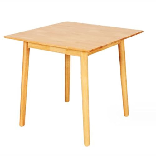 JHAISMAO Kleiner Tisch Helle Eiche Beistelltisch Konsolentisch Massives Holz Couchtisch Für Wohnzimmer Nachttisch Küchentisch Esszimmer(Size:70cm)