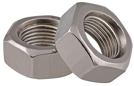 Sechskantmuttern aus Stahl, Sechskantmutter, Sicherungsmuttern DIN934 304 Edelstahl 304ss dünnes Feingewinde Sechskant-Sechskantmutter(5pcs M12x1)