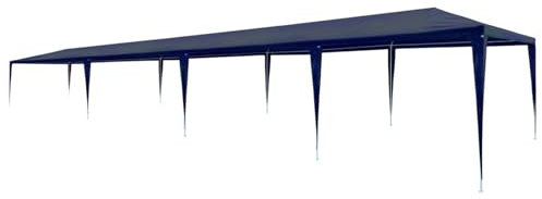 Xichuzi Partyzelt, Festzelt, Pavillion, Bierzelt, Garten Party Zelt, Gartenzelt, Grillpavillon, 3 x 12 m PE Blau