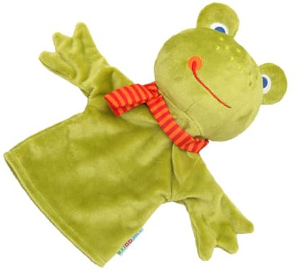 CHICAMPERA Kinder Cartoon Handpuppe Frosch Für Kinder Interaktionsspielzeug Zum Geschichtenerzählen Eltern Kind Bindung Geschenk