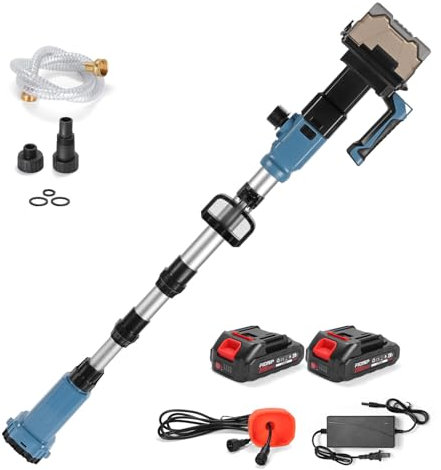 Cordless Stick Water Transfer Pump, 20V 1/5HP 740GPH Battery Powered Water Pumps, Sump Pump with 2x2.0Ah Batteries, Charger, 6ft Hose for Garden, Pool, Boat, Rain Barrel Deep Well Draining