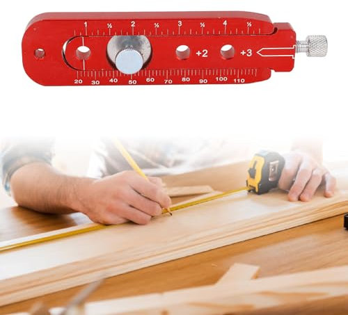 Woodworking Compass Scriber, Aluminum Alloy Circular Drawing Compass, Adjustable Compass Geometry Tool with Fixed-Point, Large Inch Arc Compass