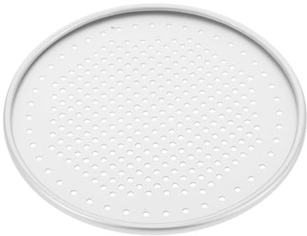 OUNONA Teglia per Inossidabile con Piastra per Pizza per Forno Strumento per Cucina e Grigliate Design Perforato per Sana e Grassi