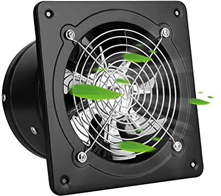 IGTOPS Axial rörfläkt Ø100mm, in- och utloppsfläkt för luft, rörfläkt industrifläkt rörfläkt värmebeständig fläkt för badrum, toalett, kök, skåp, tält, garage