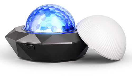 SEBRUANC Discokugel, Mini Discolicht Partylicht 500mAh Eingebauter Akku USB C Musikgesteuert licht DJ Kugel Ball mit Nachtlicht für Parties Kinder Geburtstag Weihnachten Geschenk