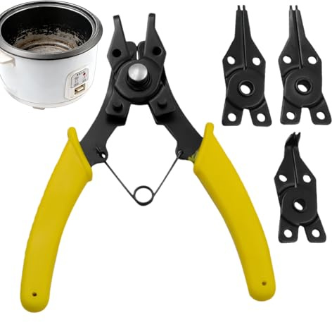 Set di pinze per anelli, strumenti per la creazione di gioielli, 5 pinze di precisione per anelli e piccoli gioielli, utensili per piegare fili e catene piatte e rotonde, per lavori fai da te e