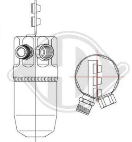 DIEDERICHS DCT1015 Essiccatore climatizzatore Essiccatore Climatizzatore Essiccatore aria condizionata Filtro disidratatore aria condizionata