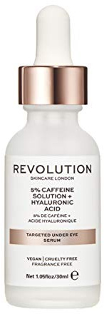 Revolution Skincare London, 5% Caffeine and Hyaluronic Acid Revitalising, Suero debajo de los ojos, 30ml
