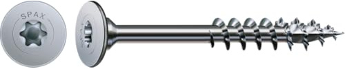 SPAX Universalschraube Flachrückwandkopf, Korpusverbindungsschraube, Teilgewinde, T-STAR plus 4x34 mm (4 Stück)