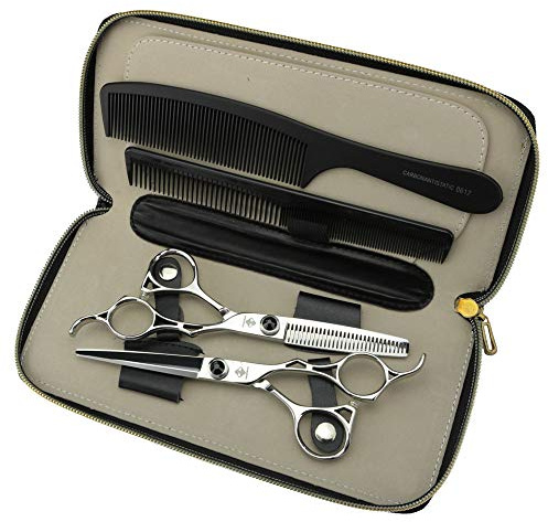 JIESENYU 6 Zoll Friseurschere, professionelles Haarstylisten-Schneiden, Effilierscheren-Set