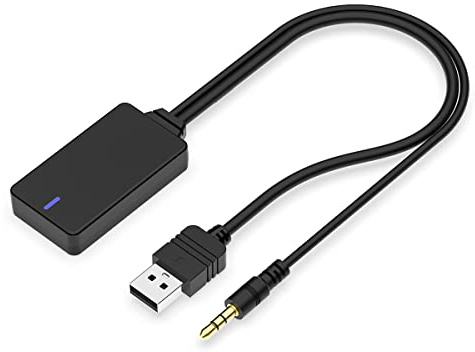 CHELINK Adattatore per ricevitore musicale Bluetooth wireless per auto, cavo AUX USB per BMW E90 E91 E92 E93, adattatore Bluetooth Streaming cavo Media Inerface per integrazione BMW i-pod