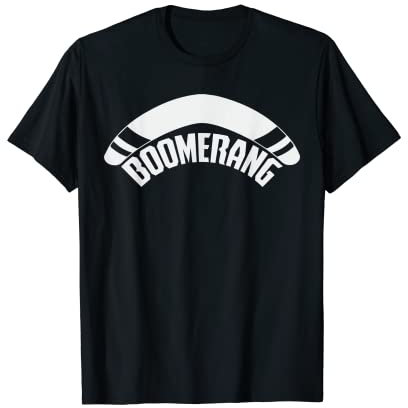 Wurfsport Boomerang Schriftzug Bumerange Bumerang T-Shirt