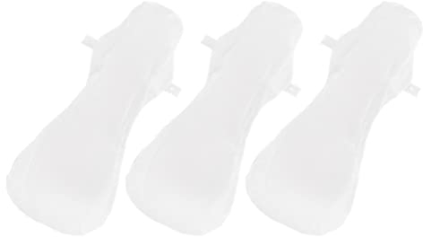 MILISTEN Waschbar Baumwolle Damenbinden Wiederverwendbare Slipeinlagen 3 Stücke 420mm Stoffbinden Menstruationstuch Hygienetuch Cotton Pads für Menstruation alle Frauen