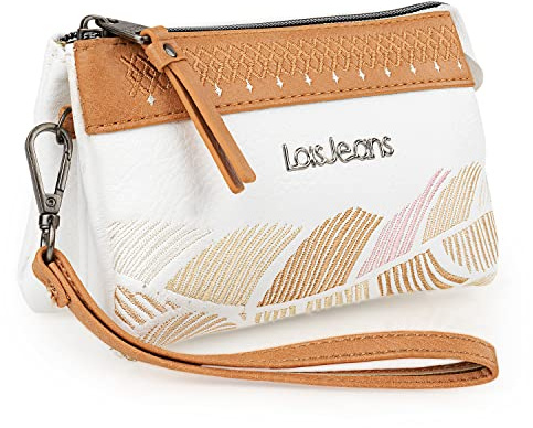 Lois - Bolso Mano Mujer Elegante Estilo Moderno Casual Para Ocio - Bolso De Mano De Mujer Pequeño Versátil para Uso Diario y Eventos, Blanco