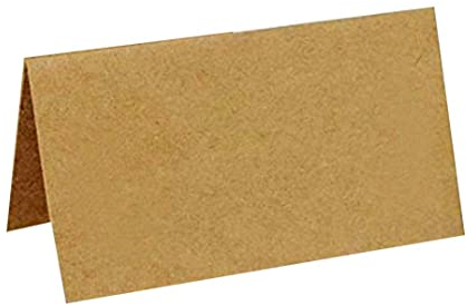iKesoce 50 Pezzi Segnaposto Carta Kraft Cartellini Segnaposto da Tavolo Matrimonio Segnatavolo Carta per Comunione Battesimo Festa Compleanno
