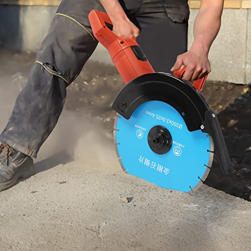 3000W Elektrisch Betonsäge 3800 U/min Wandfräse Staubfreie Mauernutfräse mit 350mm Premium Diamantblatt Für Verwendet Werden, um Fliesen, Marmor, Granit, Holz, Stein und Zement