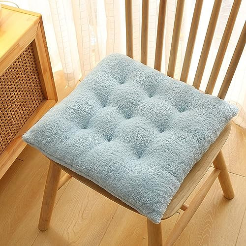 Stuhlkissen Outdoor 40x40/50x50cm, Sitzkissen Gartenstuhl Bunt, rutschfest Sitzkissen esszimmer mit BäNdern, Dick StrapazierfäHiges Stuhlauflagen Garten für Drinnen Und Draußen, Büro