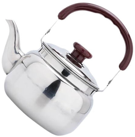 BESTonZON Teekessel Wasserkessel 1000ml Wasserkocher Induktion Flötenkessel Edelstahl Teekanne Pfeifkessel Pfeifenkessel Kaffeekanne Pfeifender Kessel Küche Gasherd E Herde Holzofen