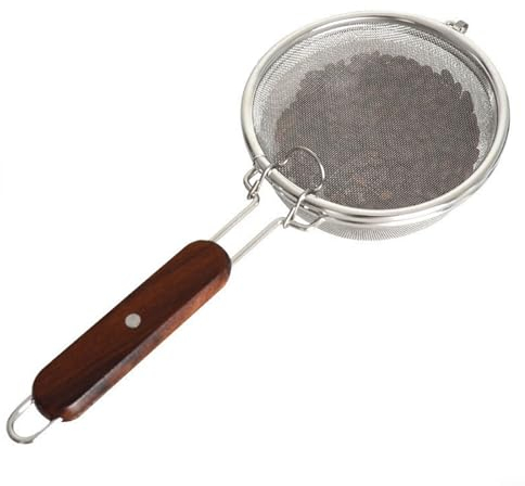 Portable Stainless Steel Handy Coffee Roaster Mesh Pan Tool, Coffee Bean Roaster Tool for Coffee Beans Baking Coffee Roaster Machine(A)