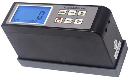 NURII Glanzmesser, Winkel 45°, digitaler Glanzmesser, Bereich 0,1–200 GU, LCD