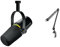 Shure MV7+ Podcast Mikrofon-Verbessertes Audio, LED-Touchpanel & RØDE PSA1 Rundfunk-Gelenkarmstativ, Schwarz