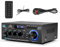 Stereo Audio Amplifier, Bluetooth 2.0 Amplifier HiFi for Speakers FM Radio, LCD Display & Remote Control, w/FM Radio Karaoke, w/USB/SD/RCA/MIC/FM in, for Home Speakers 40W x 2 with Power Amplifier