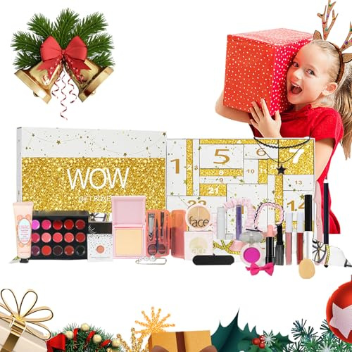 Beauty Adventskalender 24 Tage | Urlaubskalender, Countdown bis Weihnachten 24 Tage, Make-up-Kalender, Countdown-Set für Frauen und Mädchen