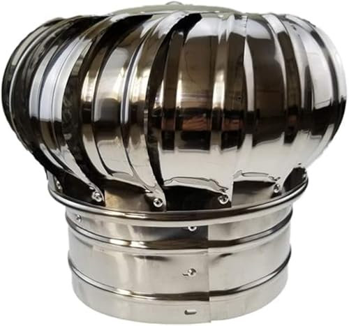 Generisch Stainless Steel Swivel Chimney Cap for Chimneys and Vents Anti Draft Easy Install Chimney Cap Chimney Toppers 100mm
