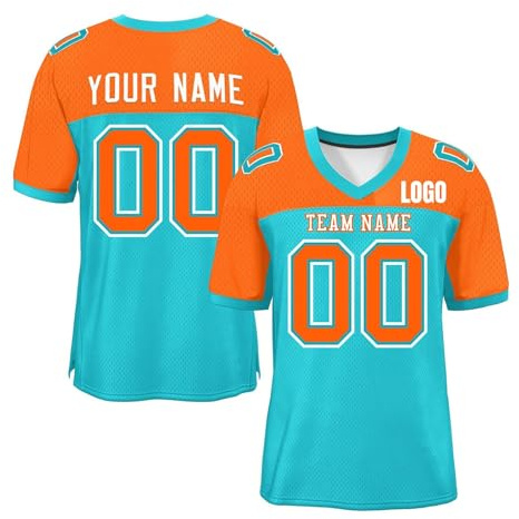 Custom American Football Jersey for Men Women Youth Preschool Personalized Team Logo Name Number Breathable Sport Shirts