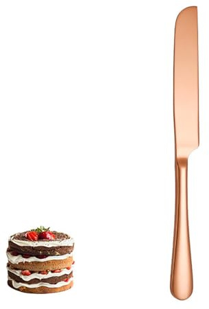 JHDDIA Household Bakery Tools Pie Server Stainless Steel Edge Serrated Cake Knife Cutting Transfer Desserts Pie Cutter Restaurant Bar Mitzvah(Pink - cake knife)