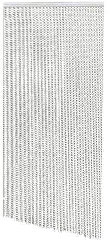 RjcdOPL - Cortina de cadena de aluminio, cortina de puerta de metal antimoscas, 90 x 210 cm, ligera y duradera, para puertas de entrada, hotel, bar, oficina