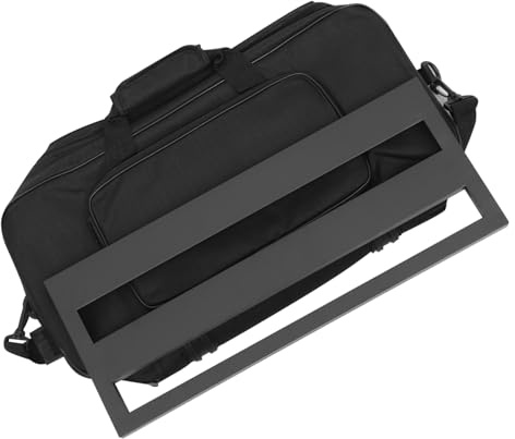 TOYANDONA Gitarreneffekt Pedalboard Unterstützung aus Aluminium Hohe Zuverlässigkeit Tragbares mit Oxford Stoff Tragetasche und Bühne und Party Musiker Zubehör
