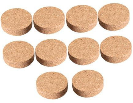 Nadelkissen-Korken, Nähnadelhalter, Holz, rund, für Handnähnadeln und Bastelbedarf, 10 Stück (4,5 cm)