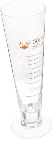 GALPADA Probeta de Vidrio para Laboratorio Resistente Altas Temperaturas con Boquilla y Escala Vaso Medidor para Química y Medición Precisa