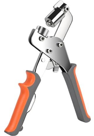 Kit di attrezzi per anelli di tenuta, pinza per perforazione manuale con occhielli da 5/6/10/12 mm, perforatrice manuale per creazione di tessuti, carta e striscioni