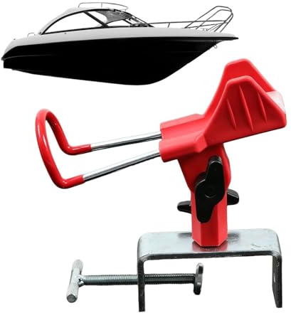 Rutenhalter für Angelboot – rutschfeste Unterstützung – 360 Grad verstellbarer Kajak-Angelrutenhalter, für Kanu, Pier, Deck, Dock, Trolling, Marine