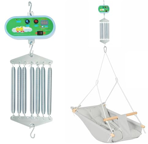Hängende Elektrische Wiegensteuerung Babyschaukel Controller Motor für Babys Federwiege,für Baby Federwiege, 10 Stufen Einstellbare Schwinggeschwindigkeit, Babywiege Controller Motor bis 20 kg