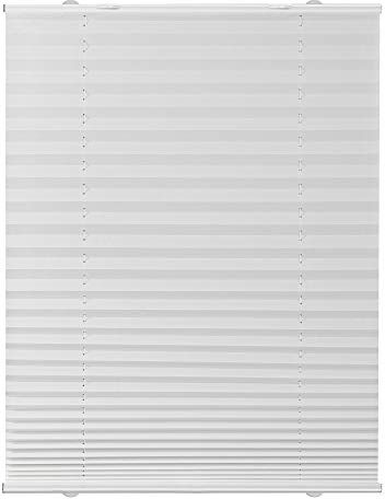 Lichtblick Plissee Haftfix, ohne Bohren, Montage mit Saugnäpfen, lichtdurchlässig, Blickdicht, mit eleganter Crushed Optik