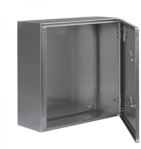 ELDON, ASR Edelstahlgehäuse, Wandgehäuse, Schaltschrank, eintürig, Schutzklasse IP66 (HxBxT) 600 x 400 x 210 mm