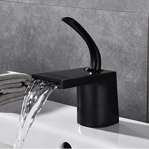 YHSGY Küchenarmatur Massivem Messing Armaturen Wasserfall Wasserhahn Deck Montiert Bad Becken Wasserhahn Wasser Mischbatterie