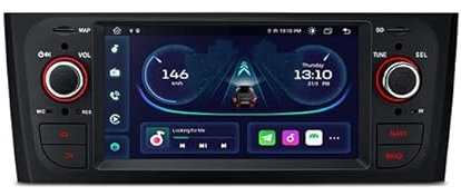 Estock1 COMPATIBILE per Fiat Grande Punto 6.1 inch Android 14 2GB/32GB Car Stereo Navigation System With Built-in DSP and CarPlay and Android Auto Custom Fit for Fiat