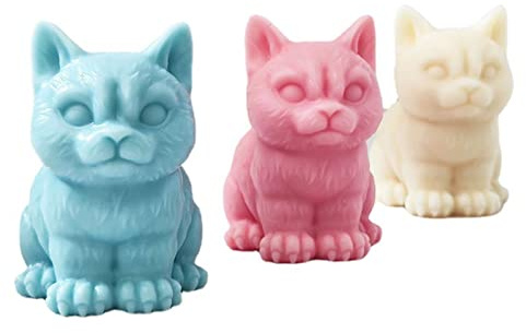 JS MOLD Tier Silikonform 3D Katzen Form Silikon Seifengießform,Tier Gießformen Silikon,Kerze Silikonform,DIY Silikonform zur Herstellung von Kuchen, Seifen, Kuchen Dekoration Form (Maine-Coon-Katze)
