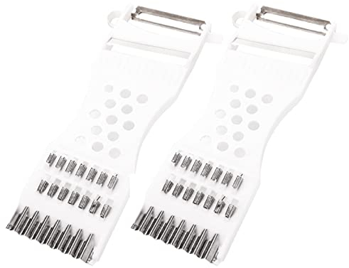 Bafnsiji 2pcs Cocina Patata pelador Vegetal pelador, 4 en 1 pelador de Verduras y Frutas, peladores de Patatas para Cocina, peladores multifuncionales