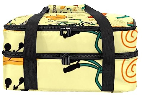 suojapuku Isolierte Tasche,Lunchtasche,doppellagige Kühltasche,Paris Eiffelturm Frankreich Fahrrad,Wiederverwendbare Lunchbox,auslaufsichere Picknicktasche