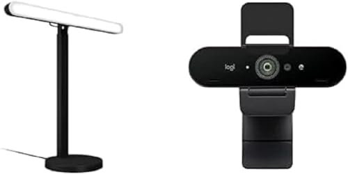 Logitech G Litra Beam, luz LED Principal Premium para Gaming, TrueSoft + Brio Stream Webcam - Videollamadas Ultra 4K HD